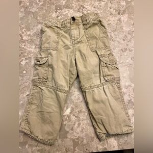 OshKosh B’Gosh boys khaki pants lined with gray - 24 months